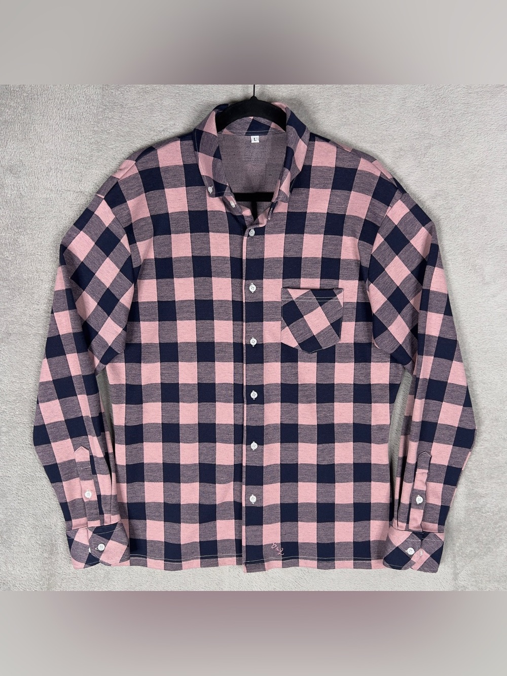 State & Liberty Heavyweight Flannel Button Down Shirt Men's Large Long Sleeve